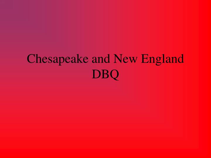 chesapeake and new england dbq