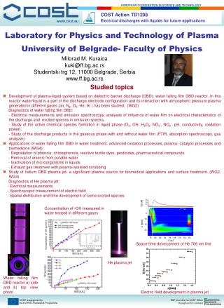 Milorad M. Kuraica kuki@ff.bg.ac.rs Studentski trg 12, 11000 Belgrade, Serbia ff.bg.ac.rs