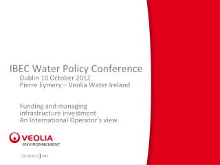 IBEC Water Policy Conference