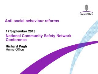 Anti-social behaviour reforms