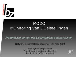 modo monitoring van doelstellingen