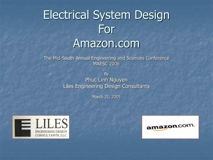 electrical system design for amazon com