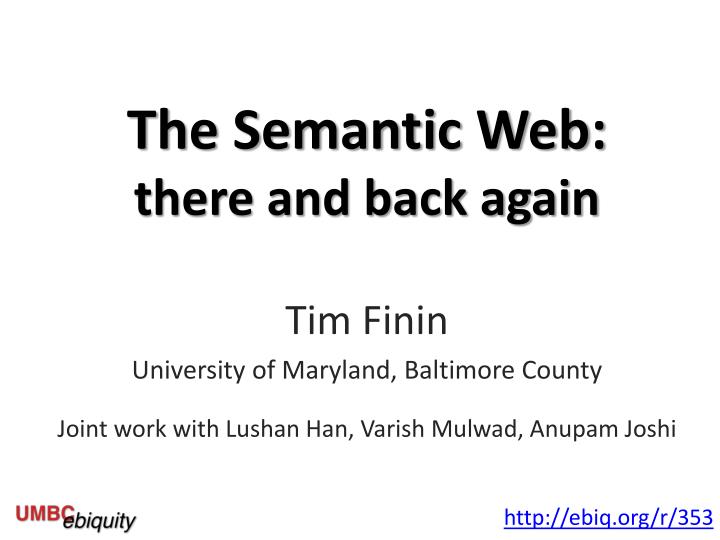 the semantic web there and back again