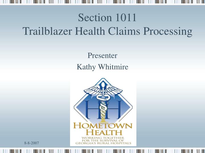 section 1011 trailblazer health claims processing
