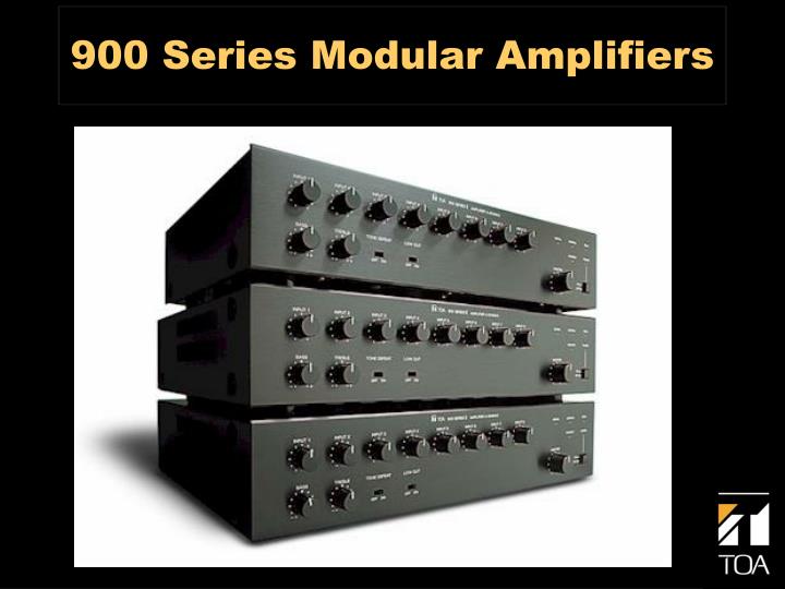 900 series modular amplifiers