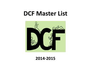 DCF Master List