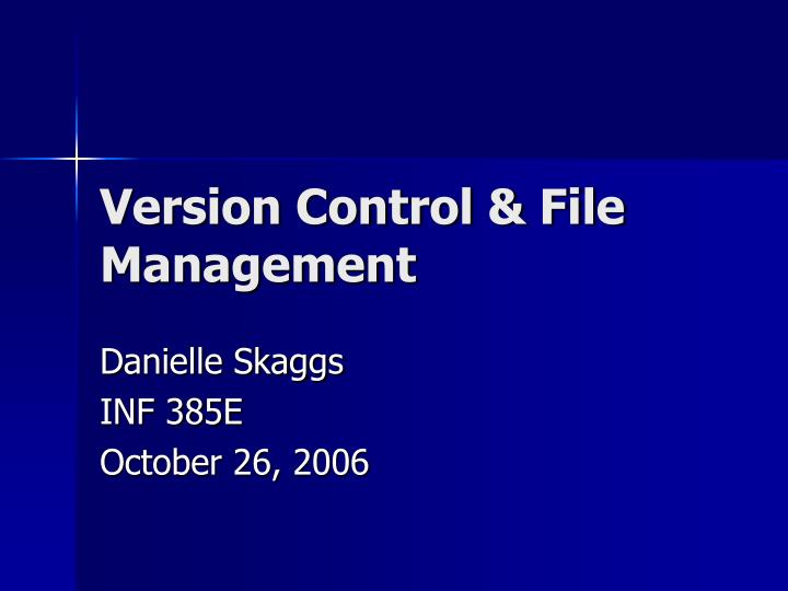 version control file management