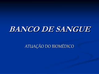 banco de sangue