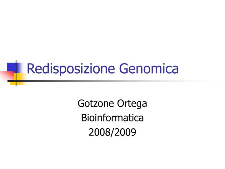 redisposizione genomica