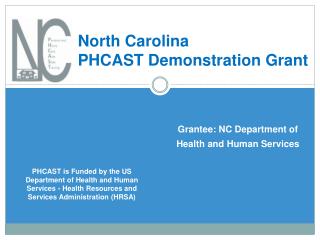 Grantee: NC Department of Health and Human Services
