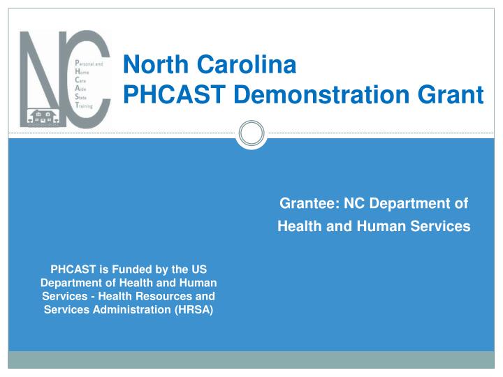 grantee nc department of health and human services