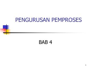 pengurusan pemproses