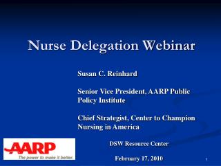 Nurse Delegation Webinar