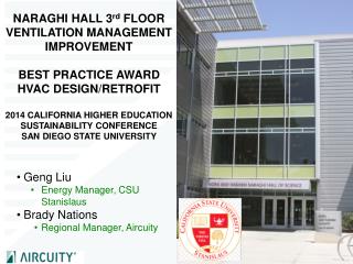 NARAGHI HALL 3 rd FLOOR VENTILATION MANAGEMENT IMPROVEMENT