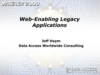 Web-Enabling Legacy Applications