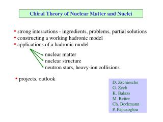 Chiral Theory of Nuclear Matter and Nuclei