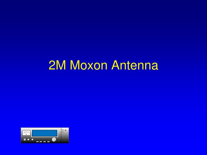 2m moxon antenna