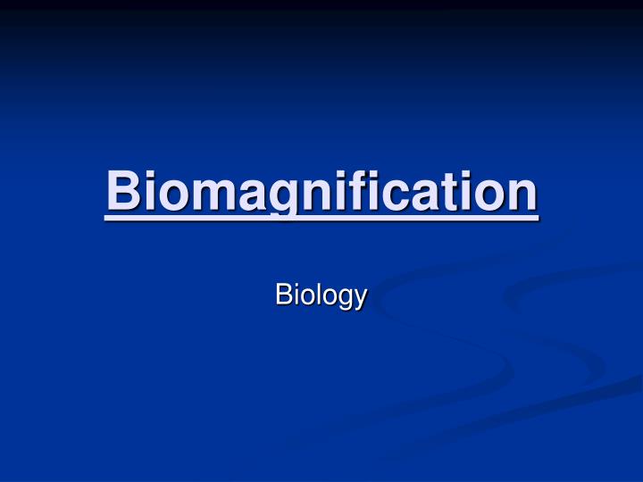 biomagnification