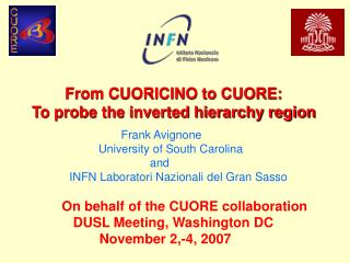 From CUORICINO to CUORE: To probe the inverted hierarchy region