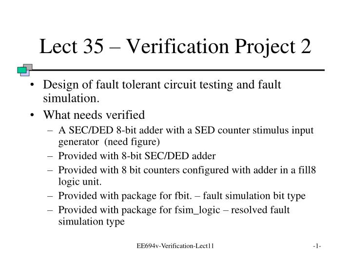 lect 35 verification project 2