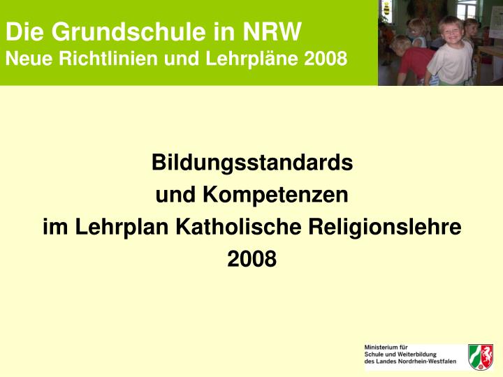 die grundschule in nrw neue richtlinien und lehrpl ne 2008