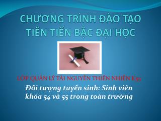 ch ng tr nh o t o ti n ti n b c i h c