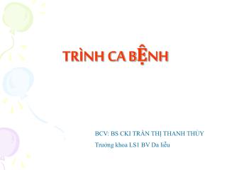 tr nh ca b nh