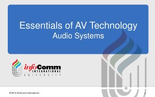 Essentials of AV Technology Audio Systems