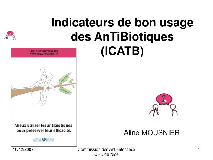 indicateurs de bon usage des antibiotiques icatb