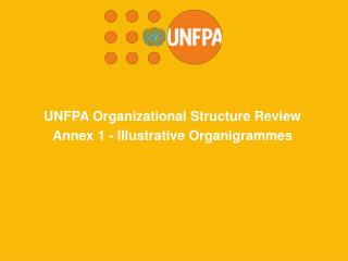 UNFPA Organizational Structure Review Annex 1 - Illustrative Organigrammes