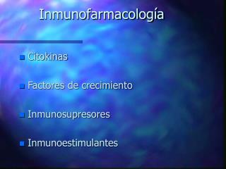 Inmunofarmacología