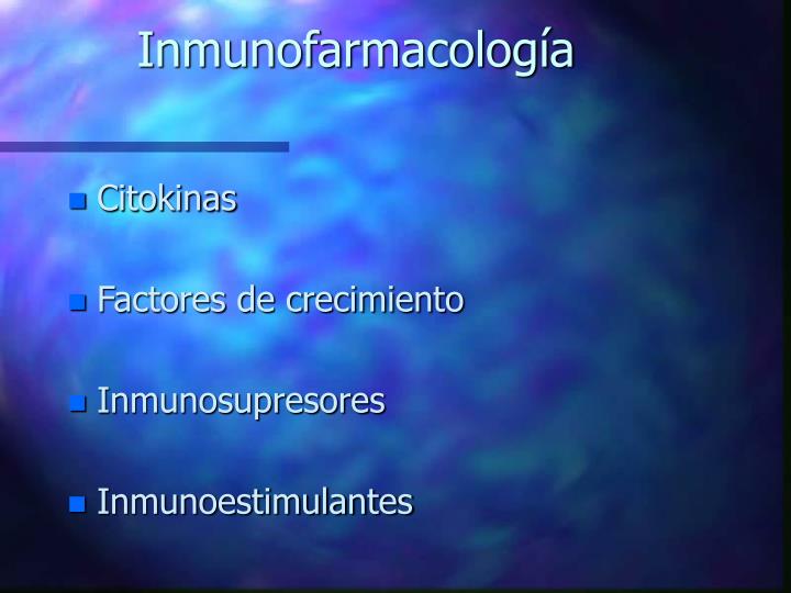 inmunofarmacolog a