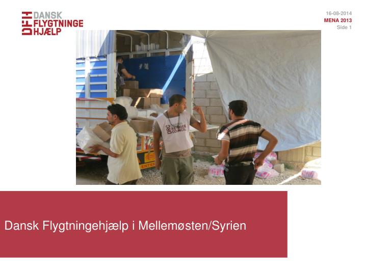 dansk flygtningehj lp i mellem sten syrien