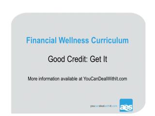 Financial Wellness Curriculum