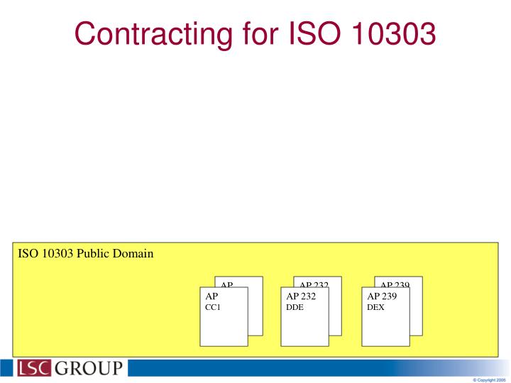 contracting for iso 10303