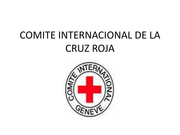 comite internacional de la cruz roja