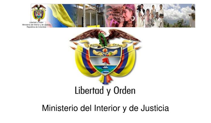 ministerio del interior y de justicia