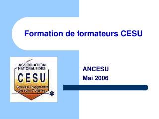 formation de formateurs cesu