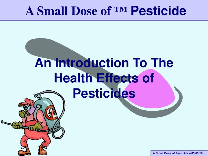 an introduction to the health effects of pesticides