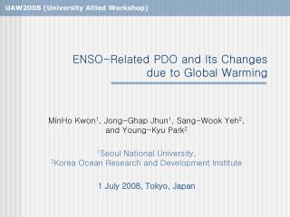 ENSO-Related PDO and Its Changes due to Global Warming