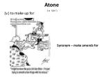 Synonym – make amends for - slide 1