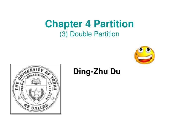 chapter 4 partition 3 double partition