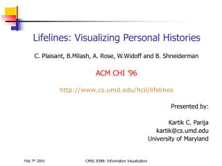 Lifelines: Visualizing Personal Histories