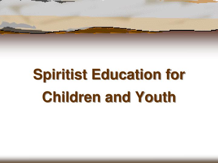 spiritist education for children and youth