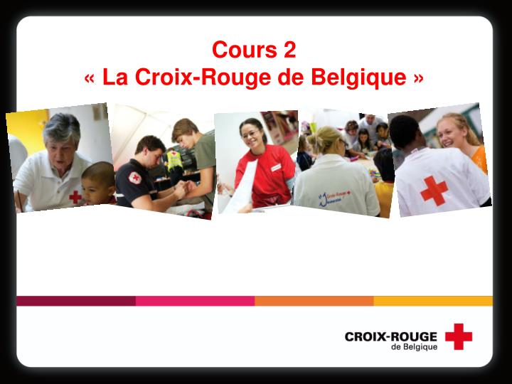 cours 2 la croix rouge de belgique
