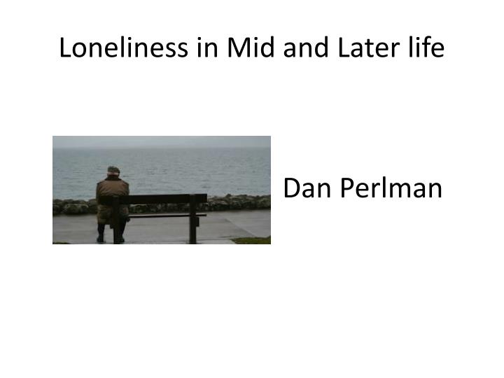 loneliness in mid and later life