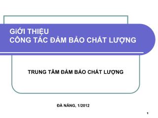 gi i thi u c ng t c m b o ch t l ng