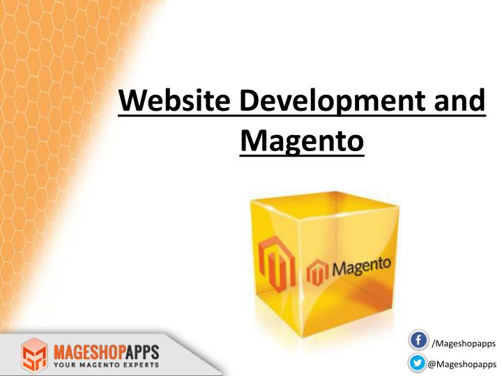 website development and magento