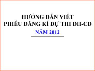 h ng d n vi t phi u ng k d thi h c
