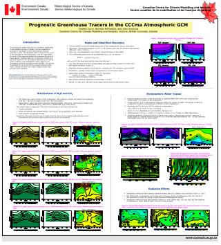 Prognostic Greenhouse Tracers in the CCCma Atmospheric GCM